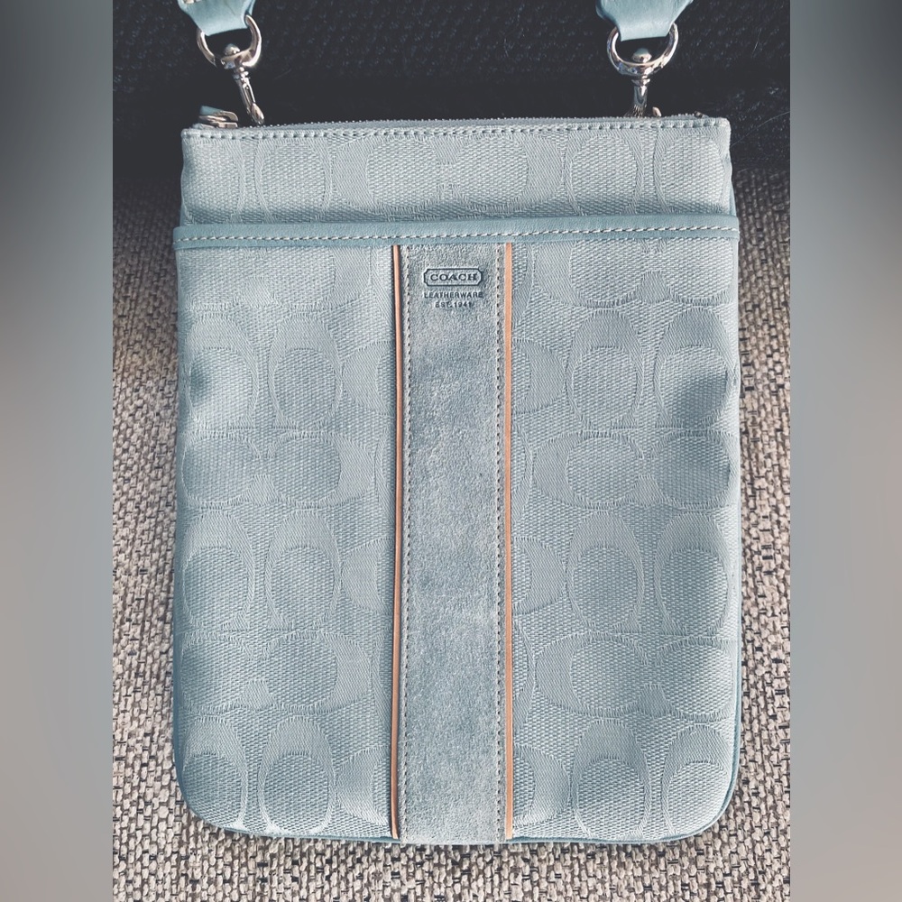 Baby Blue Coach Crossbody Brand New - Picture 2 of 9